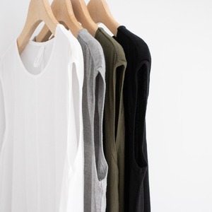 プリット prit ビワコットン ノースリーブフレアワンピース(P91436)全4色