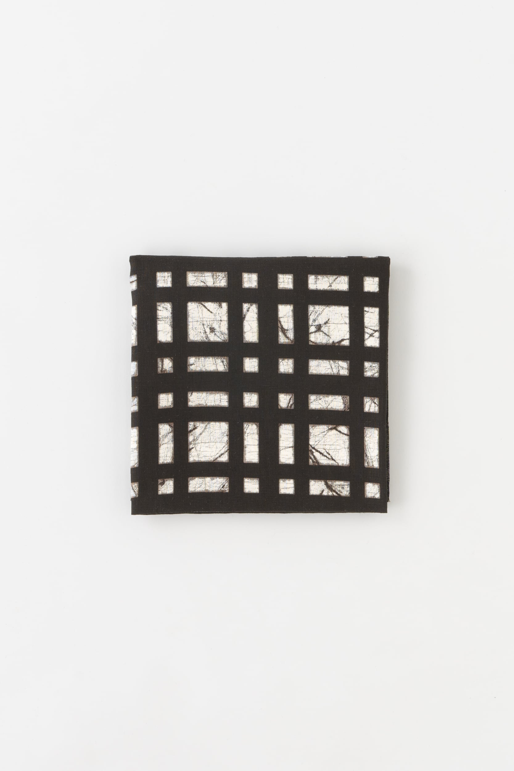 風呂敷(Furoshiki) / オーガニックリネン / ろうけつ染め / 格子