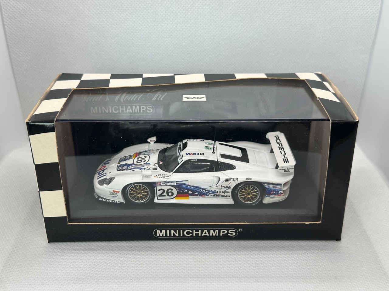 【ミニチャンプス】1/43 ポルシェ 911 GT 1 Le Mans 1997 AG (Dalmas / Collard / Kelleners) 買取品