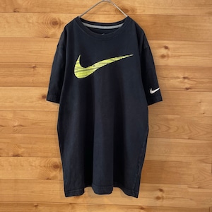 【NIKE】Swoosh スウッシュ ロゴ プリント Tシャツ ナイキ M  us古着