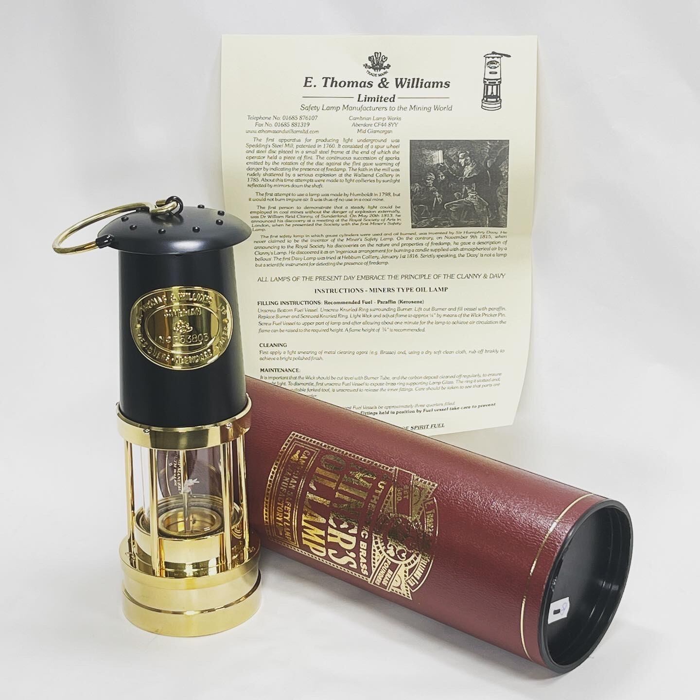 E.Thomas & Williams】 Miners Lamp カンブリアンランタン Stainless