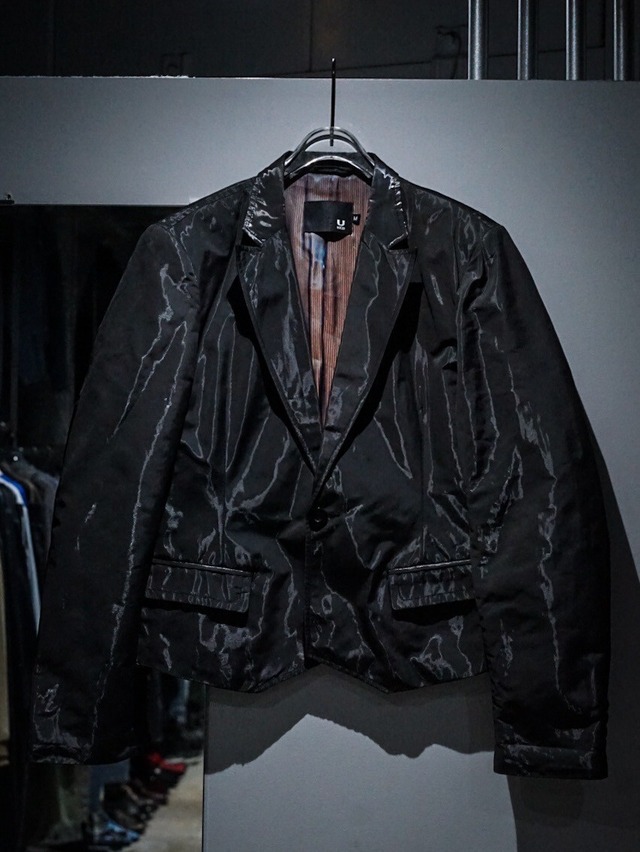 【add(C)vintage】Metallic Gray Vintage Short Tailored Jacket