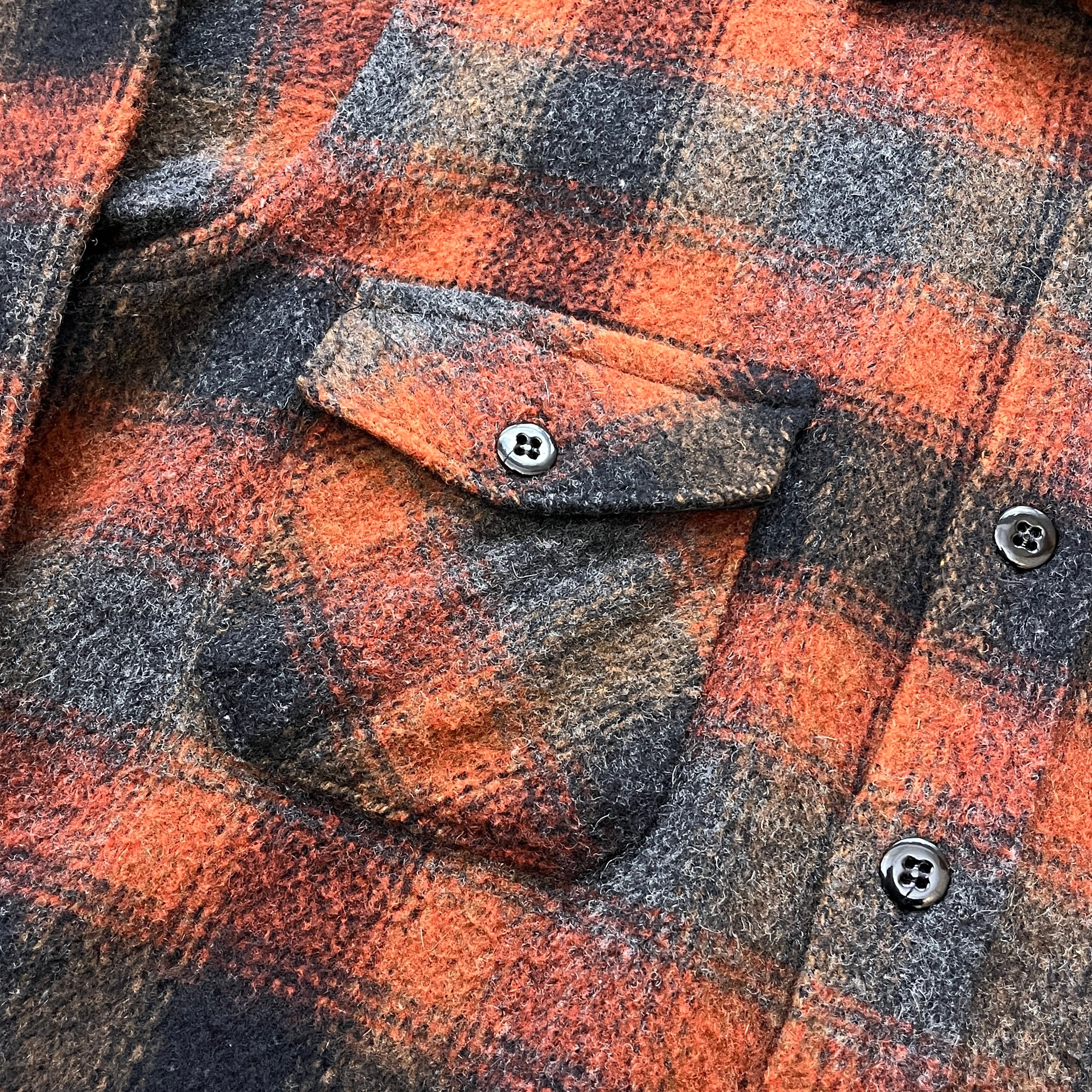 90s Melton Wool CPO Shirt 90年代 メルトン ウールシャツ オンブレ L