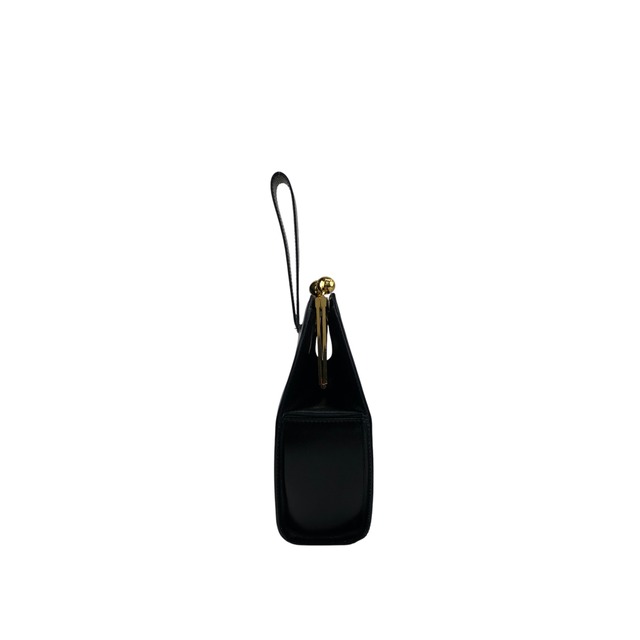 CELINE セリーヌ  ハンドバッグ ブラック レザー がま口 ワンハンドル vintage ヴィンテージ オールド sip54y