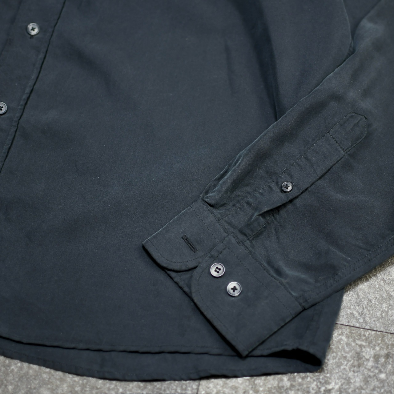 Laurent Cerrer rivet design shirt black