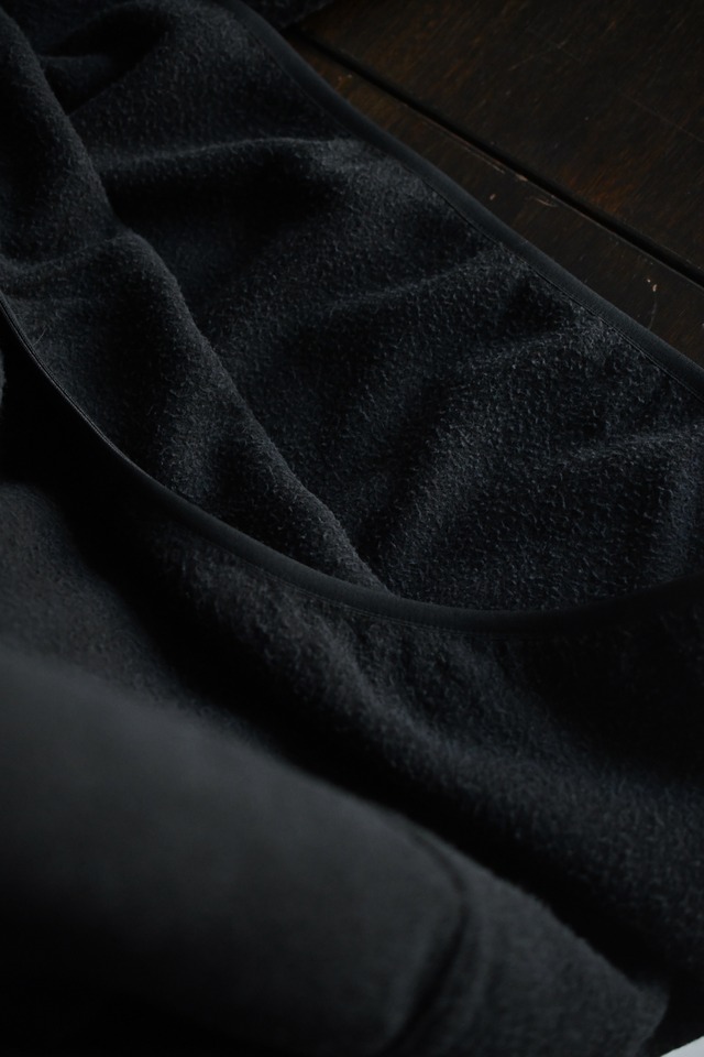A.PRESSE / Vintage Silk Fleece Harf ZIP Jacket (Black)