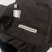 Mademoiselle NON NON マドモアゼルノンノン リネン100% イージーパンツ S/ブラウン/ベイカーパンツ