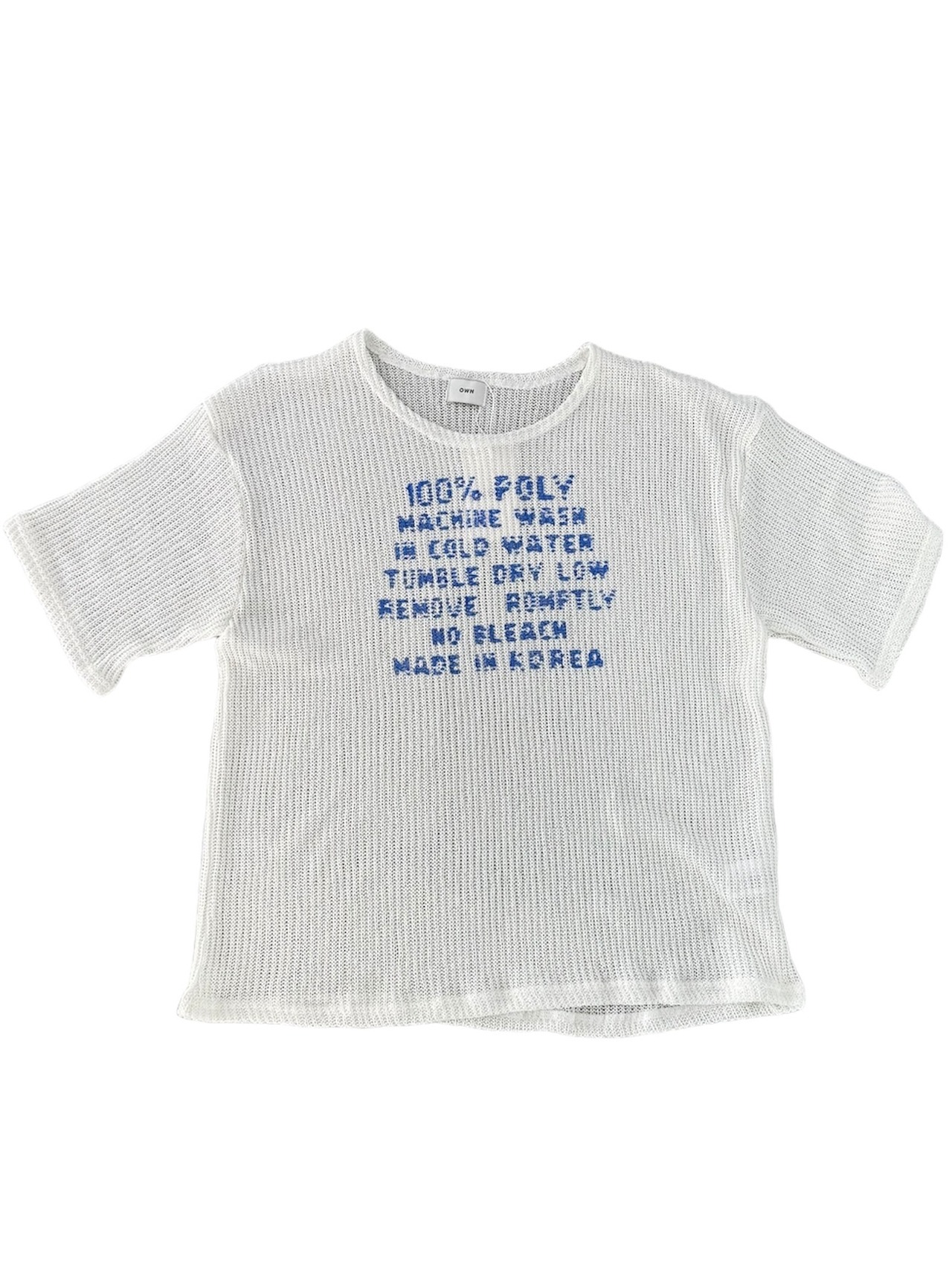 ALUDE SELECT】logo print sheer knit(3color) | 【ALUDE】韓国メンズ 