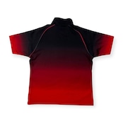 adidas GOLF アディダス ゴルフ ハイネック ハーフジップ 半袖 トレーナー シャツ サイズ M /ブラック×レッド/スポーツ