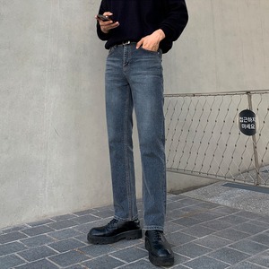 ボトムス パンツ デニムパンツ アンクル丈 ストレート ファスナー ポケット 綿 ポリエステル デニム ブルーデニム シンプル カジュアル お洒落 かっこいい ラフ メンズライク ボーイッシュ ルーズ 抜け感 ユースポップ 無地 春 秋 誕生日 10代 20代 30代 40代 50代 メンズ パパ 通勤 学生 通学 デート お出かけ 休日 アウトドア イベント 旅行 高原 ショッピング オールマッチ 普段使い 韓国系 スタイル 楽ちん モテ ギフト トレンド M L XL 2XL ブルー ダークブルー