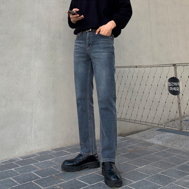 ボトムス パンツ デニムパンツ アンクル丈 ストレート ファスナー ポケット 綿 ポリエステル デニム ブルーデニム シンプル カジュアル お洒落 かっこいい ラフ メンズライク ボーイッシュ ルーズ 抜け感 ユースポップ 無地 春 秋 誕生日 10代 20代 30代 40代 50代 メンズ パパ 通勤 学生 通学 デート お出かけ 休日 アウトドア イベント 旅行 高原 ショッピング オールマッチ 普段使い 韓国系 スタイル 楽ちん モテ ギフト トレンド M L XL 2XL ブルー ダークブルー