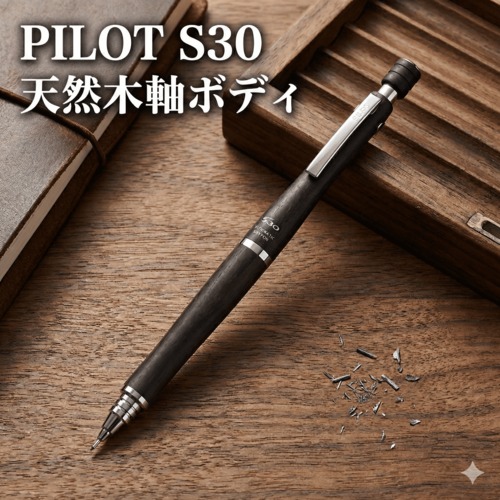 【限定品】Pilot S30（エスサーティ） オートマチック機構搭載 木軸シャープペンシル