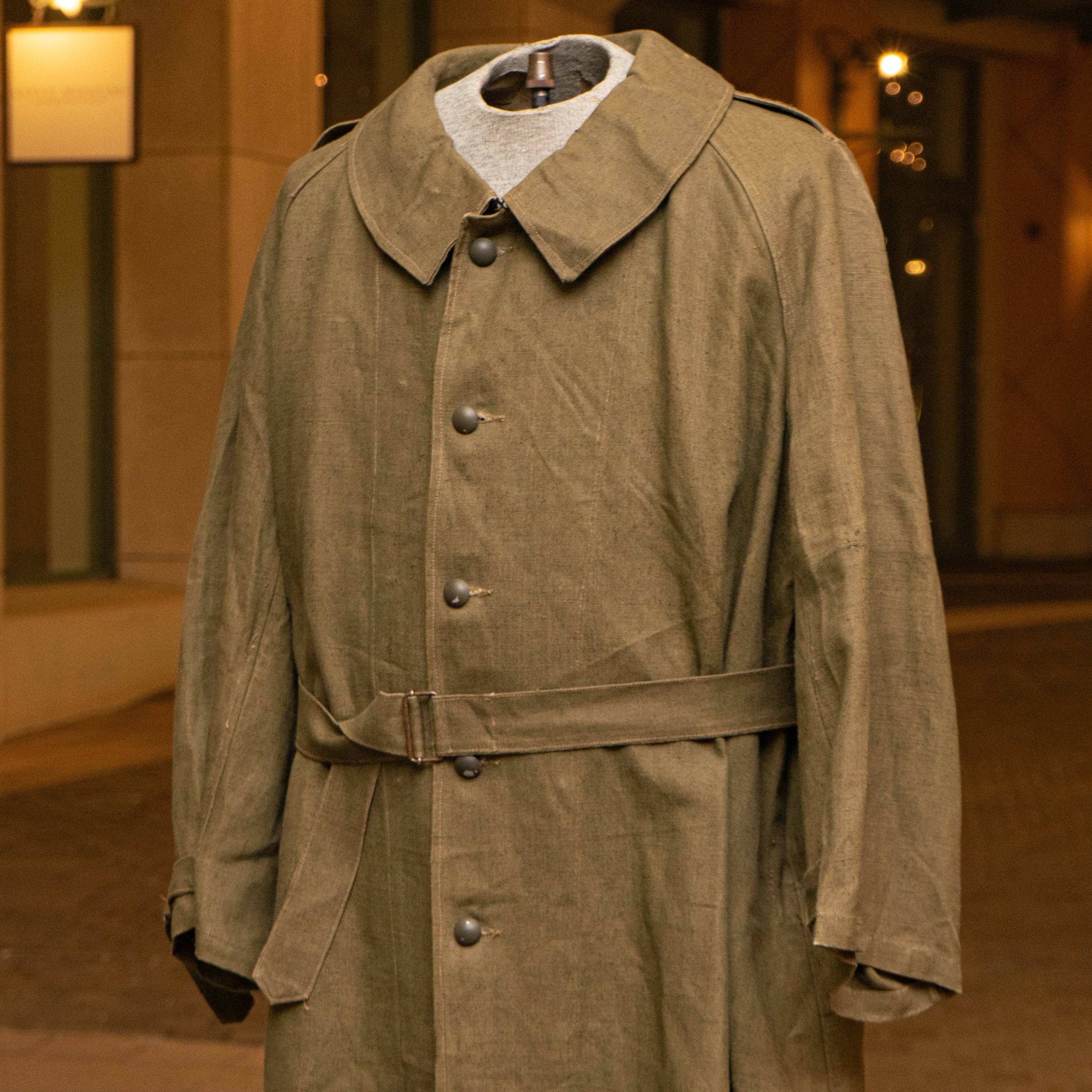 40's FRENCH ARMY LINEN MOTORCYCLE COAT | STRAYSHEEP ...