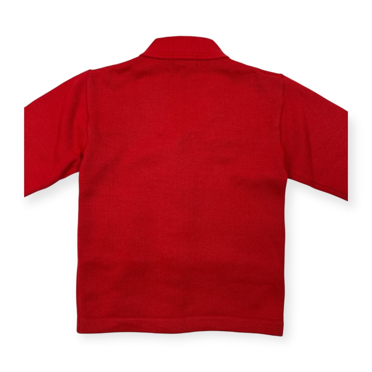 70s 80s 当時物 VAN JAC ヴァンヂャケット レタード ワッペン ニット カーディガン サイズ M /赤/レッド/ビンテージ/男女でも