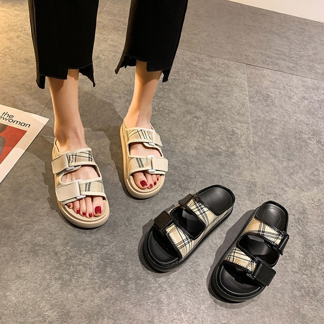 サンダルミュールサマーレッド 靴 シューズ 夏物 フェイクシューズ60687768644