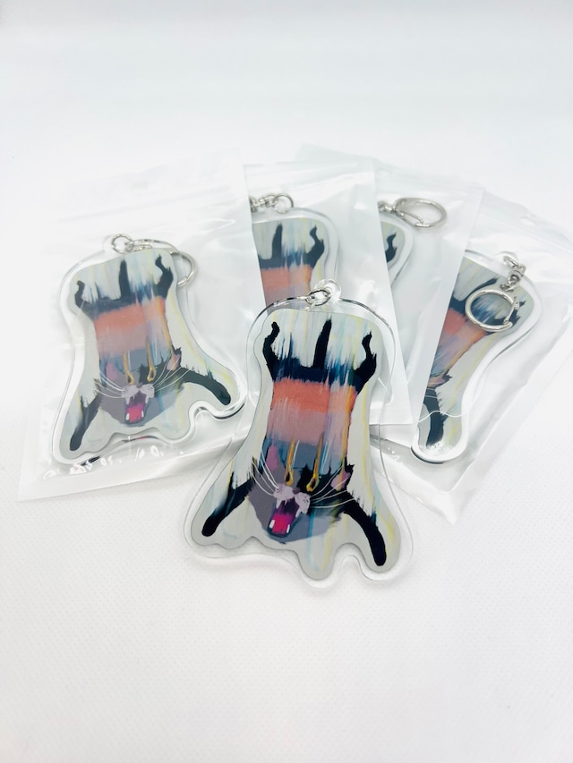 キーホルダー『Falling Cat』100mm