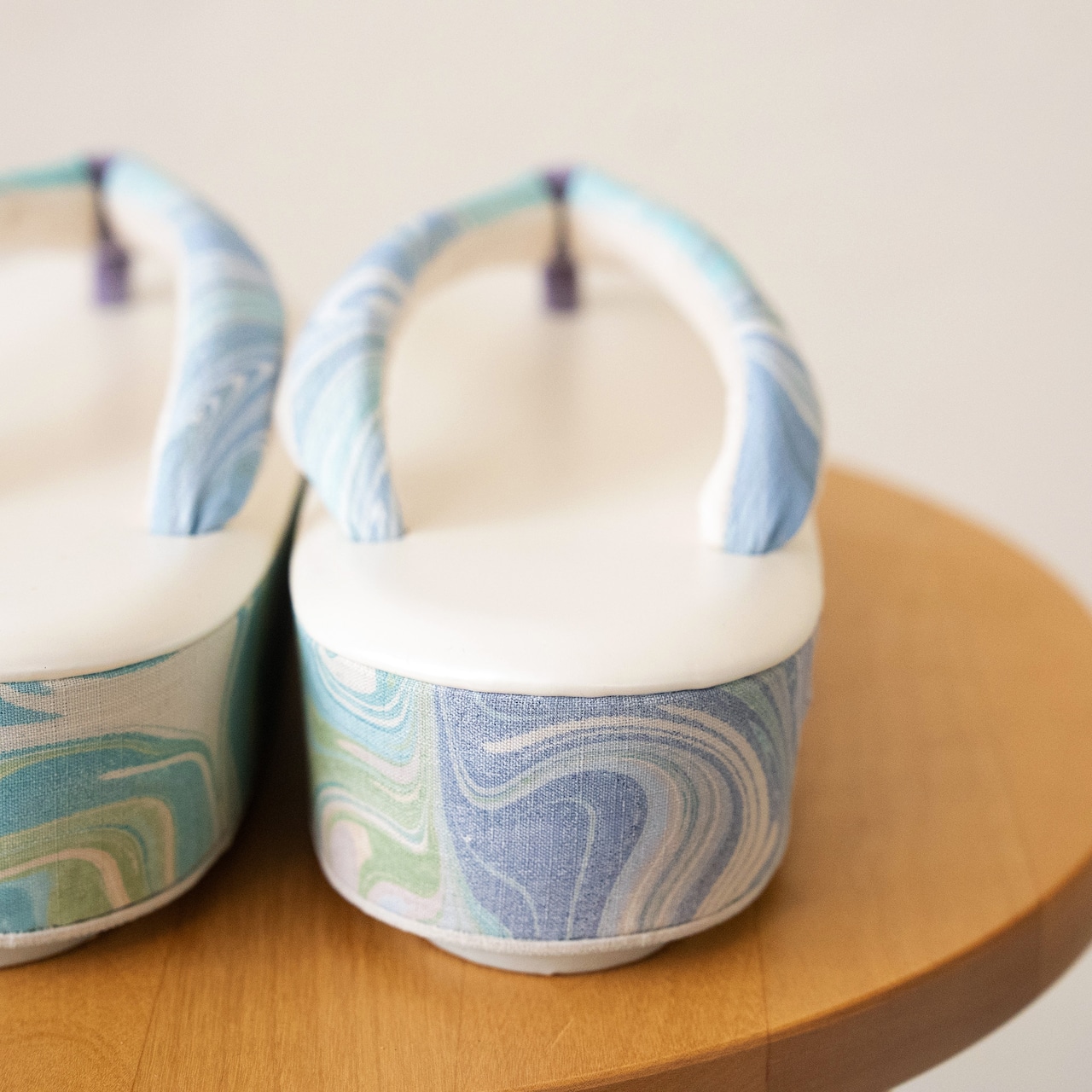 suminagashi 草履　M「opal silk」片身がわり風