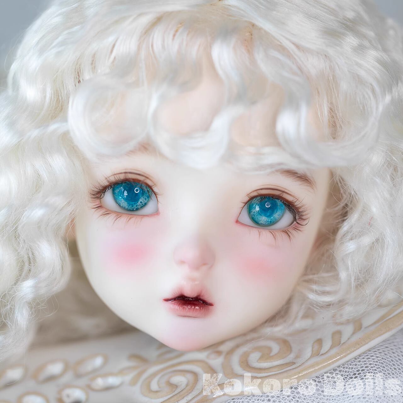 煌めく水の瞳の子　アートドール　ハンドメイドドール BJD グラスアイ】3/4/6分用 高品質ドールアイ 透き通る輝き ブルー