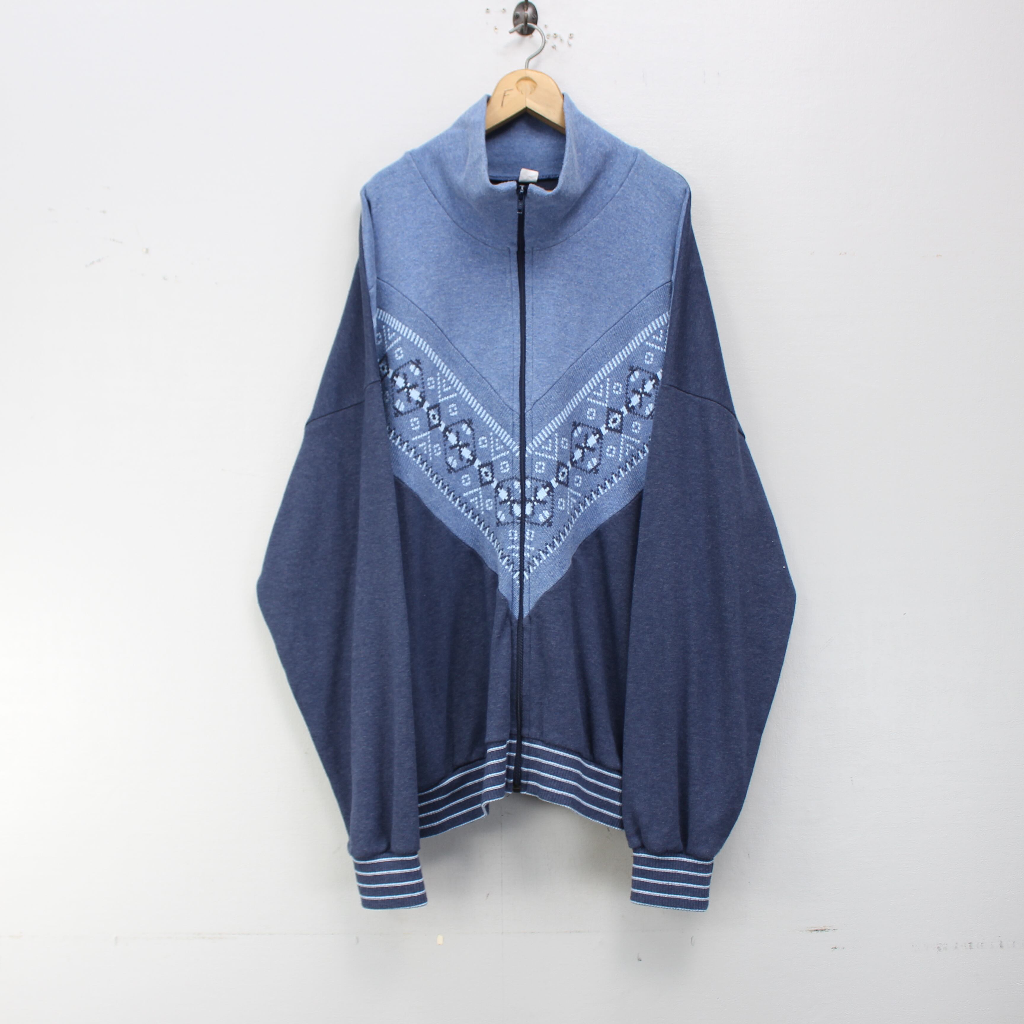 EU VINTAGE SCHNEIDER KNIT SWITCHED ZIP BLOUSON/ヨーロッパ古着 ...