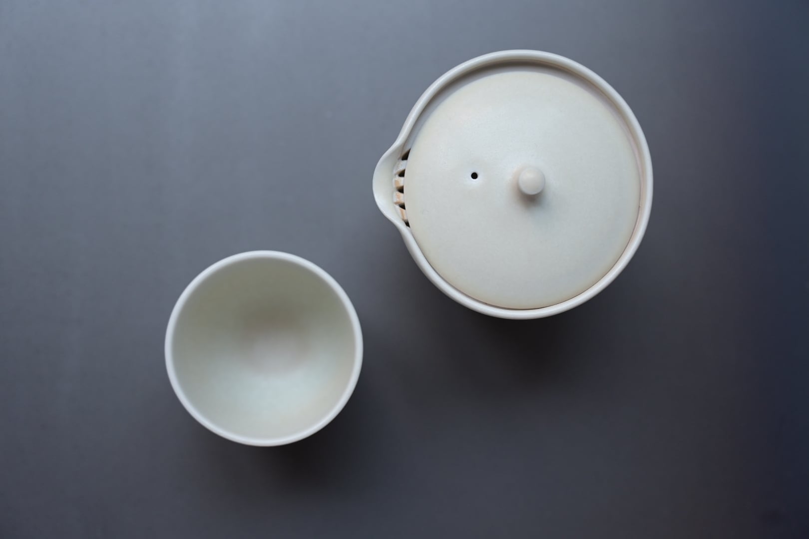 土井善男 緑白釉宝瓶旅セット 大 | 鎌倉倶楽部 茶寮