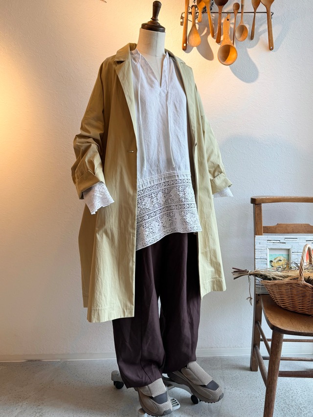 doux bleu  ワイドチェスターコート