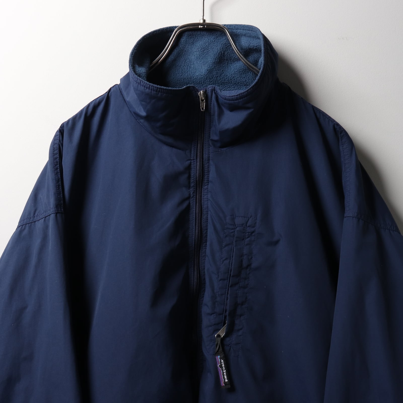 美品 XL 00年 Patagonia パタゴニア フリースジャケット ネイビー  