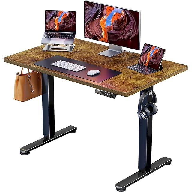 Sunon スタンディングデスク 2モーター 昇降 電動昇降デスク 昇降式デスク Sunon 電動昇降式デスク 2モーター付き 一枚板 幅120cmパソコンデスク