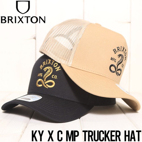 メッシュキャップ 帽子 BRIXTON ブリクストンKY X C MP TRUCKER HAT 11424BKB