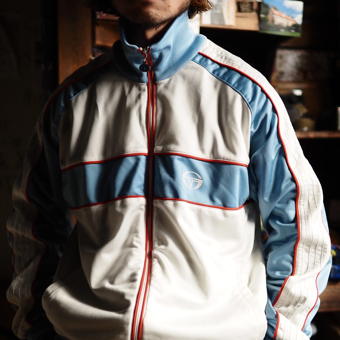 Blur! Vintage Sergio Tacchini Track Top イタリア セルジオ 