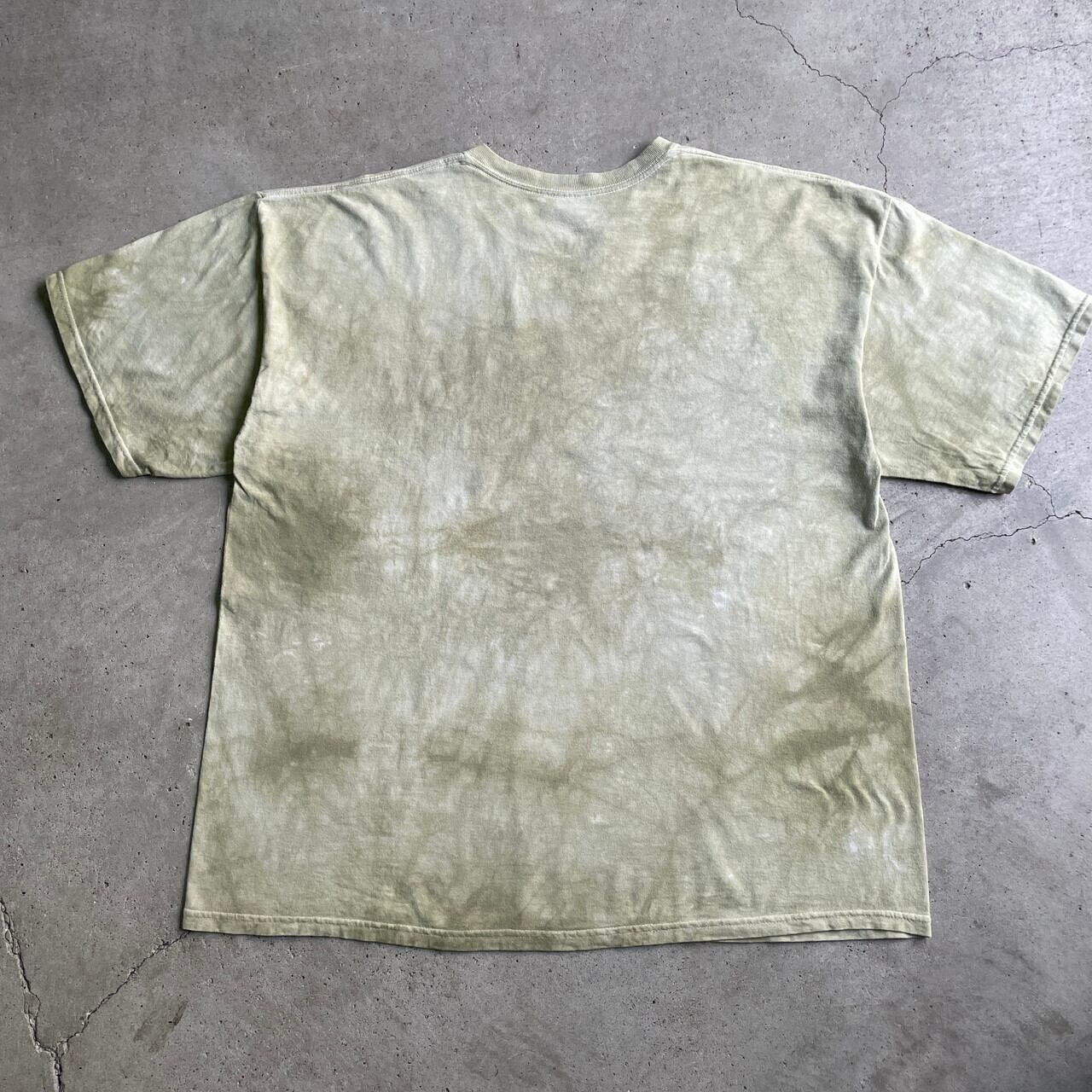 古着 ビンテージ タイダイ染 Tシャツ スミアオ デニム 芸術染 希少 美品 タイダイ Tシャツ Lサイズ ブラック ブリーチダイ Hippies Dye HD24-81