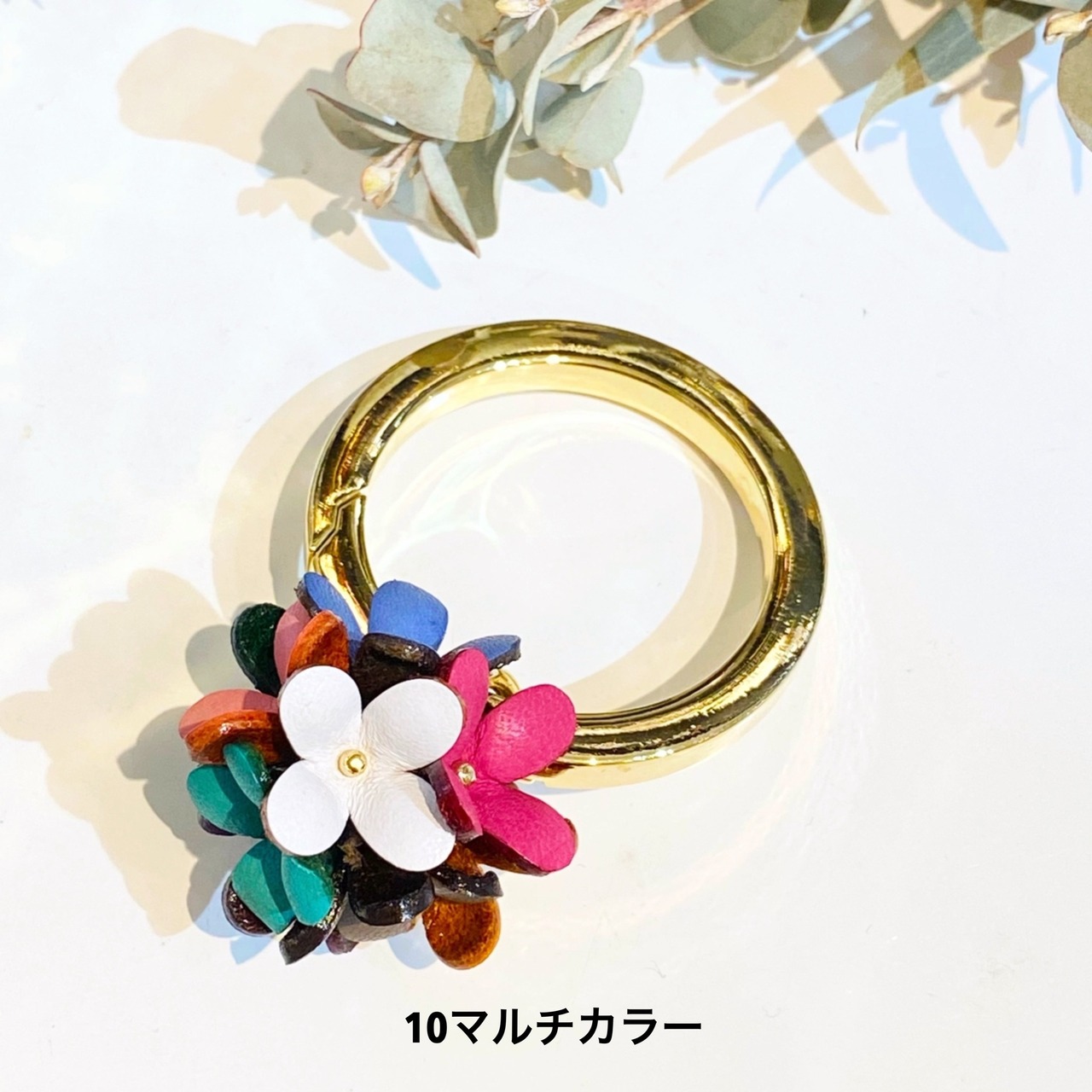 再販【完成品】ライラック花のカラビナチャーム　 - 3