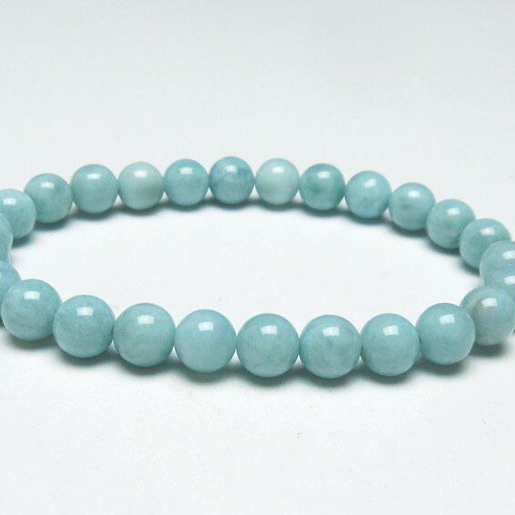 ラリマー ブレスレット 7mm 一点物 おまかせ便 111-38322