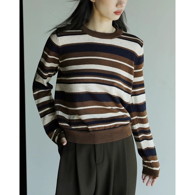 multi border knit   101629