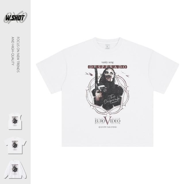 VINTAGE ストリート 拳銃男 Tシャツ T2147 VINTAGE ストリート 拳銃男 Tシャツ T2147