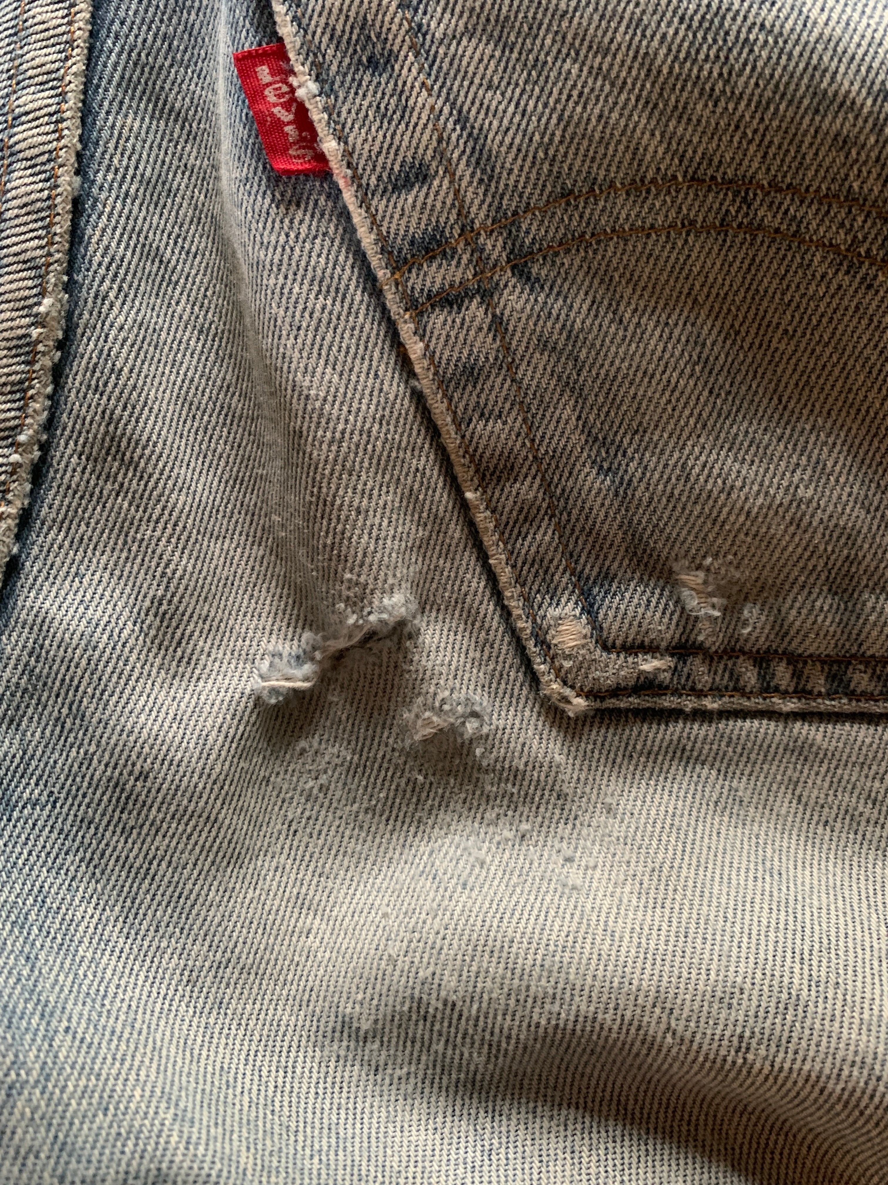 80's Levi's 501 赤耳 デニムパンツ クラッシュ 実寸(28ｘ29.5 位) USA製