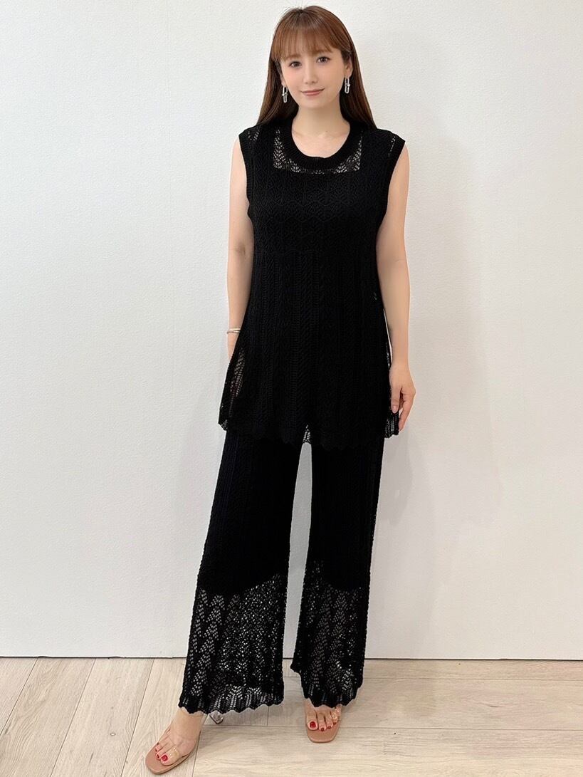 Mamiさん専用　　　(waac)ニットセットアップLサイズ新品未使用タグ付き 洗濯機可】ニットセットアップ （ニット・セーター）｜ANY