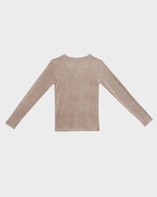 Baserange (ベースレンジ) DOMO LONG SLEEVE TEE (ALBA BROWN) | H