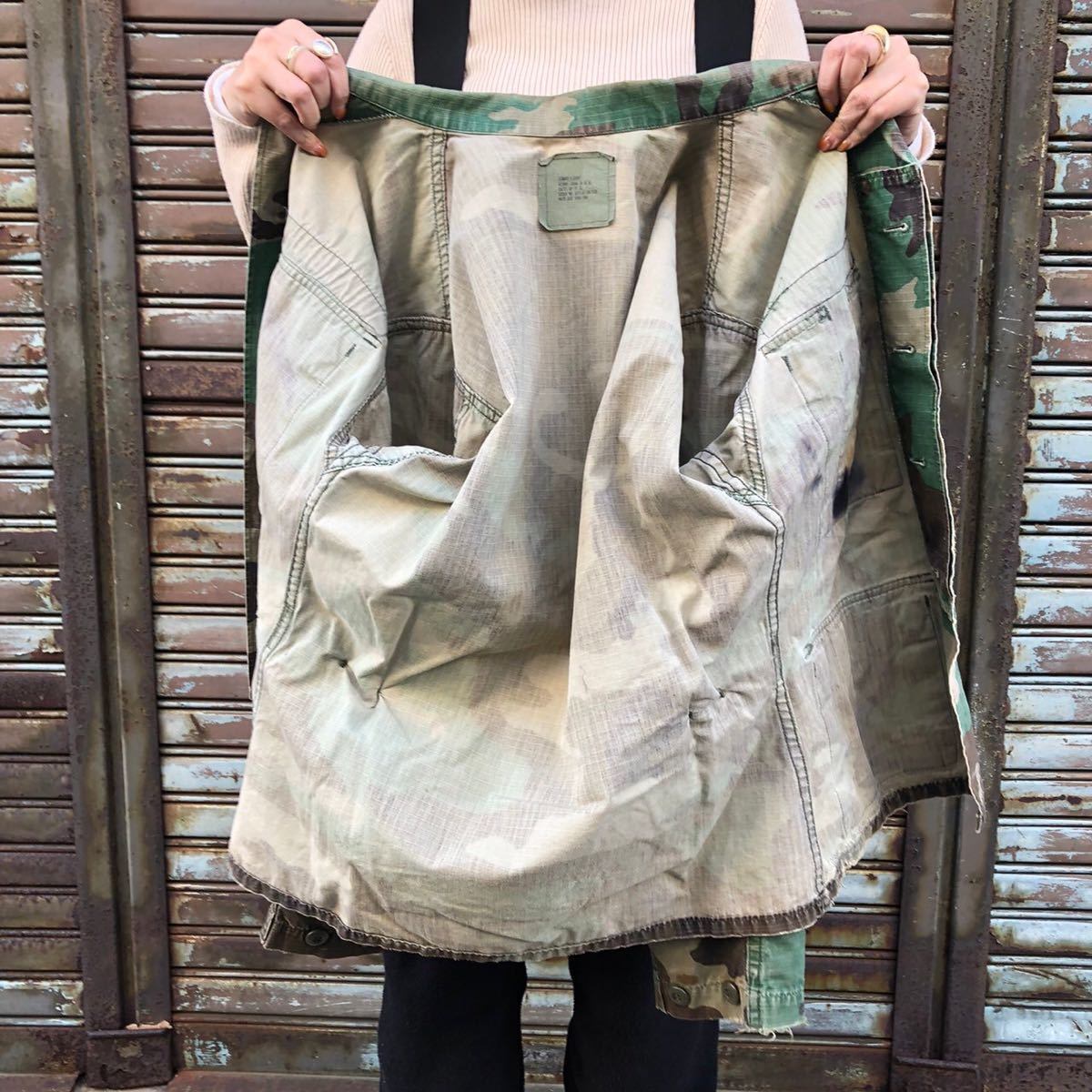 80s 米軍 実物 USMC BDUジャケット ミリタリージャケット ミリタリー 
