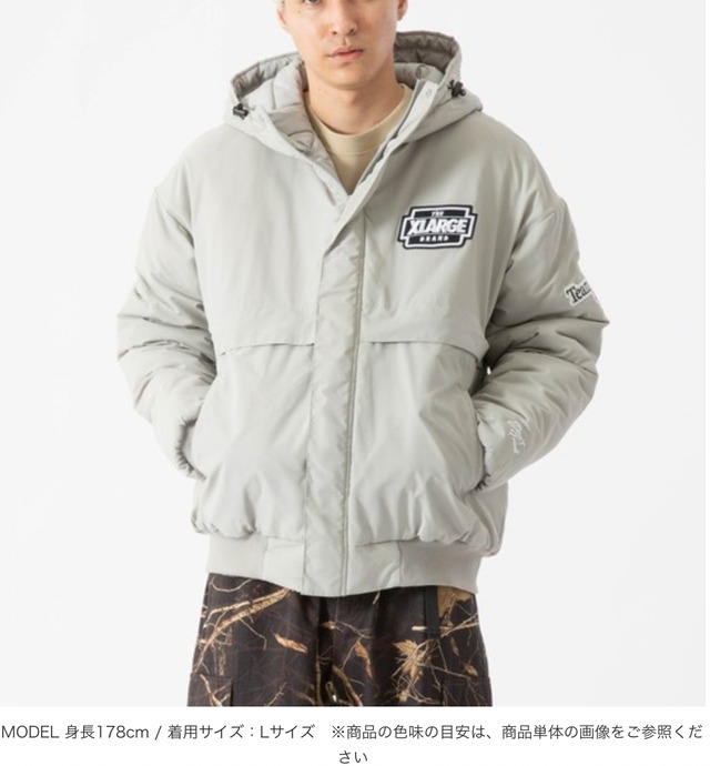 XLARGE】NYLON PUFFER JACKET ナイロンパファージャケット ナイロン