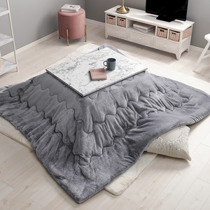 【組立式】大理石柄 カジュアルコタツ＋うす掛け布団2点セット コンパクトサイズ 5色展開 幅75cm