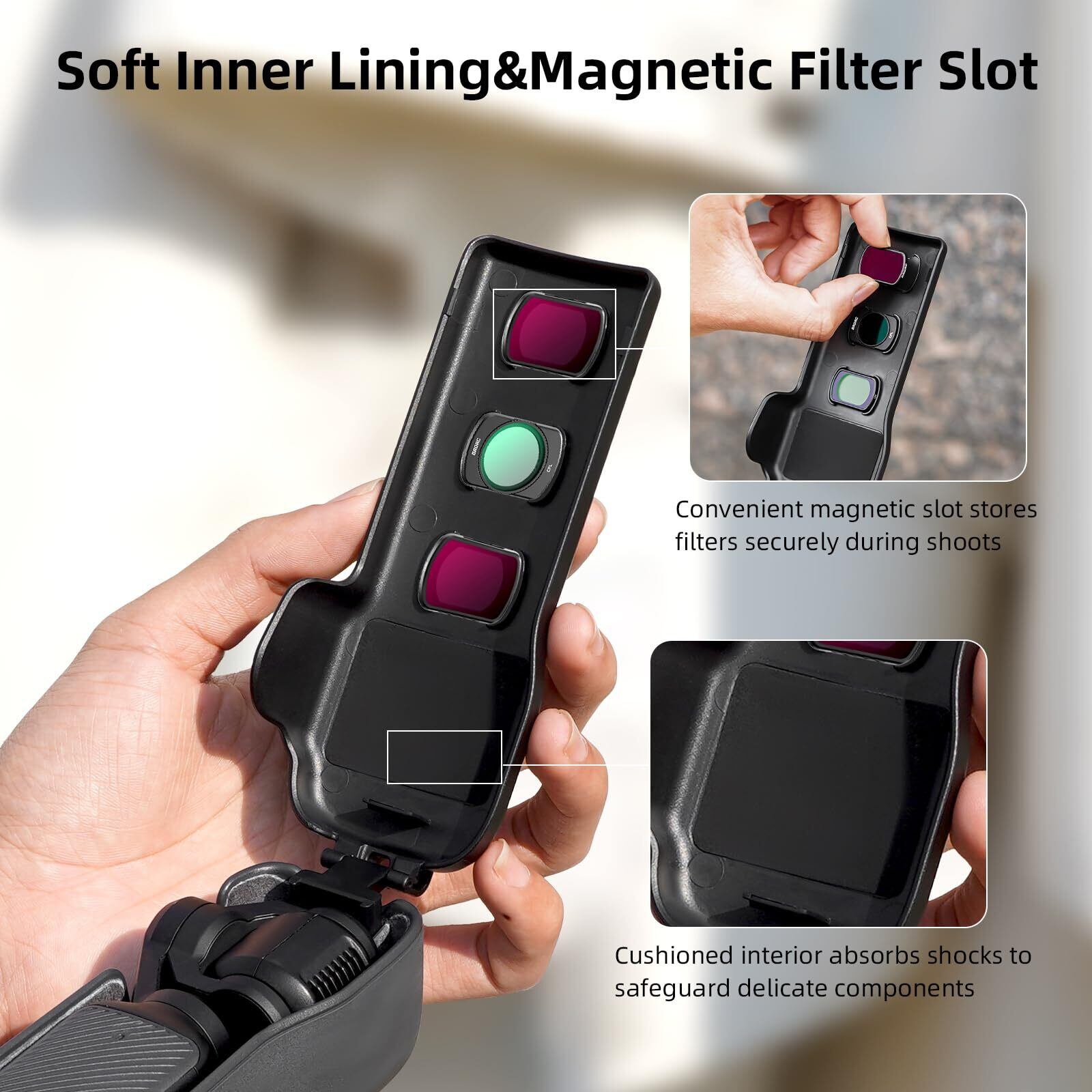 在庫処分】ポケット3カバーケースアクセサリー、ジンバルフリップ保護