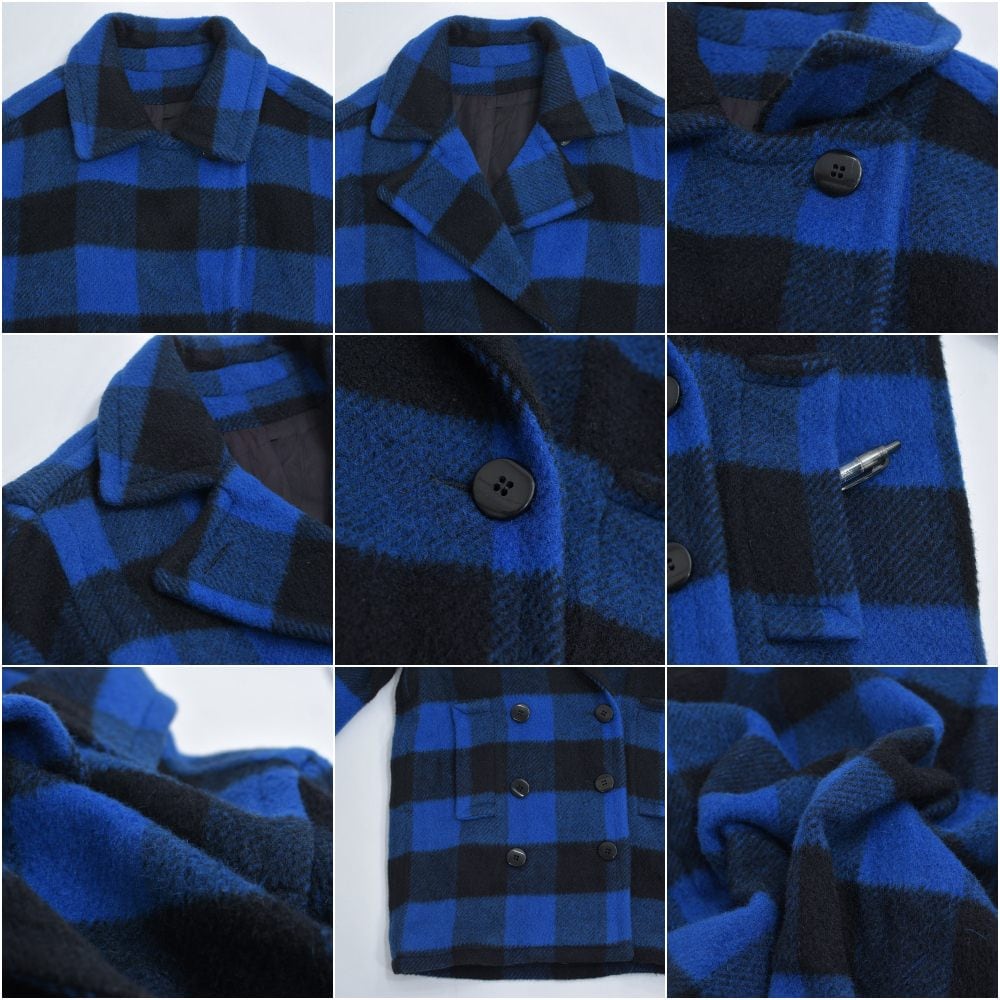 70s~80s USA製 Mohair Wool モヘア×ウール バッファローチェック 70s~80s USA製 Mohair Wool モヘア×ウール バッファローチェック