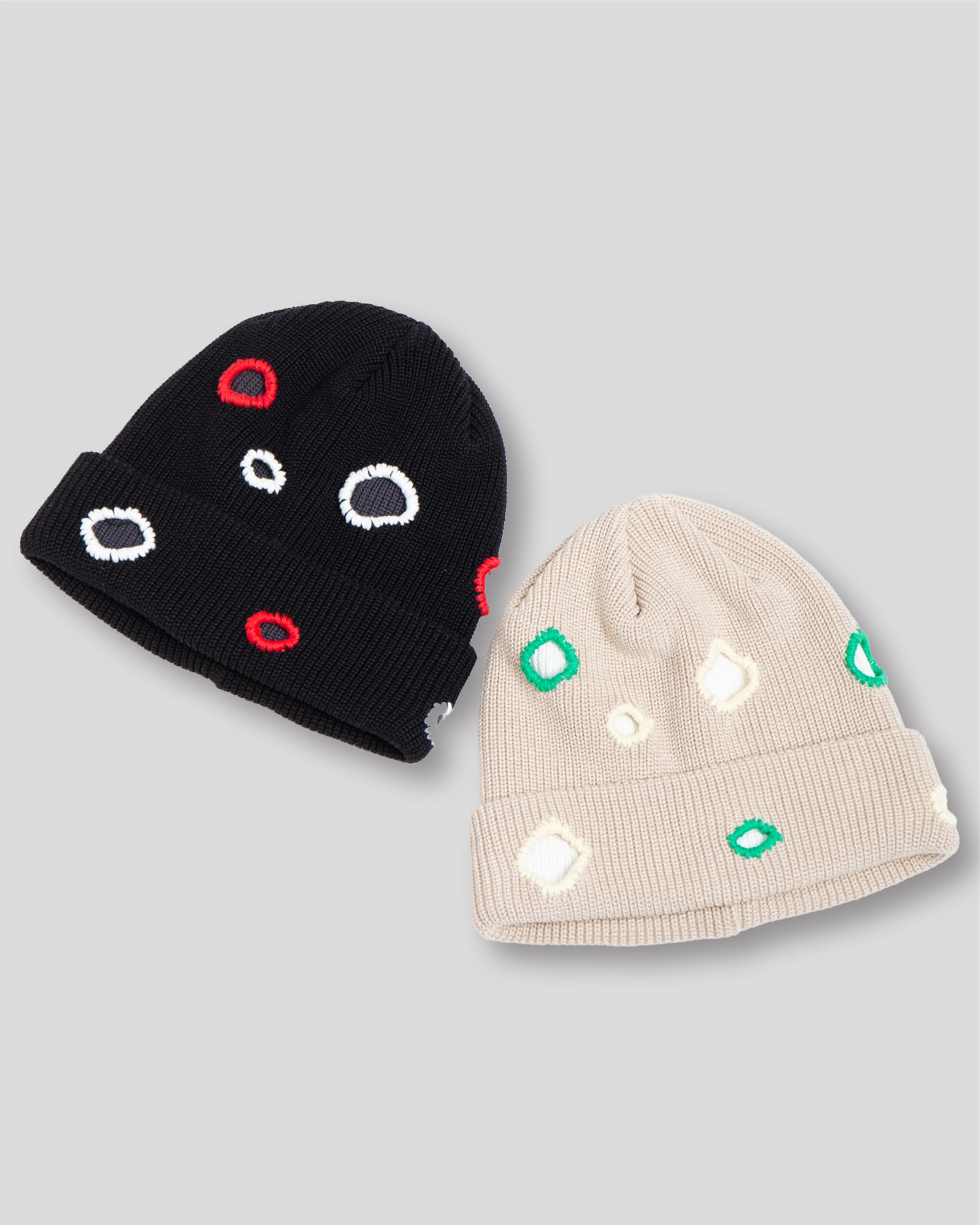 Color Hole Knit Cap