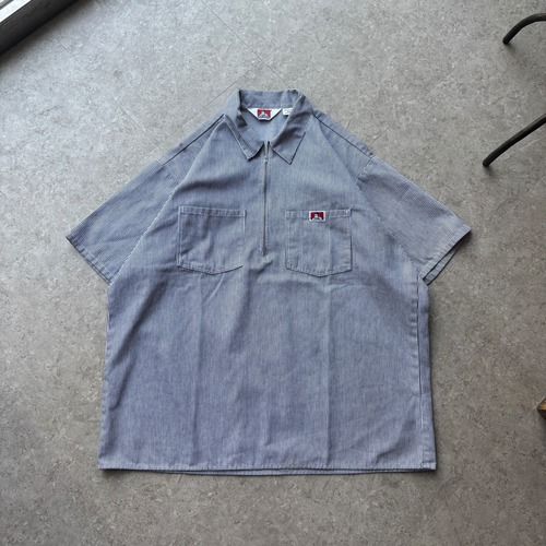 ~90s Ben Davis S/S half zip pullover work shirt【仙台店】