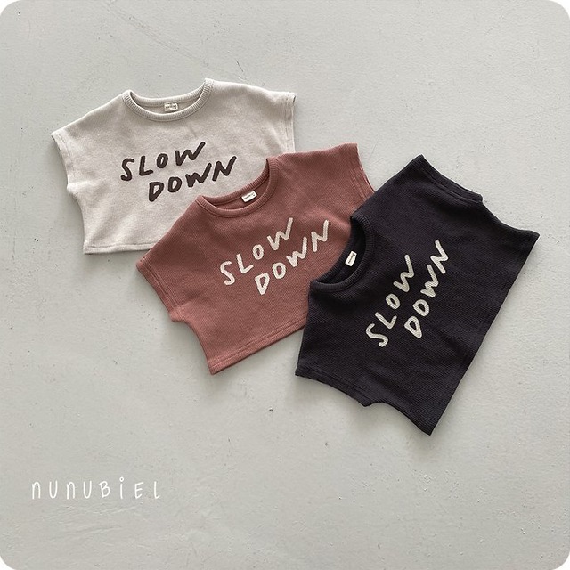 【取寄】nunubiel｜slow tee｜スローT｜XS-XL｜kids｜26 summer
