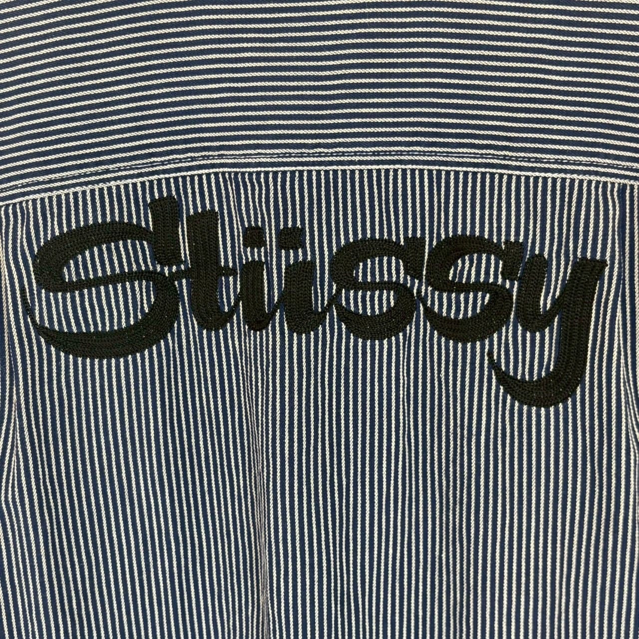 stussy ステューシー 半袖シャツ M バックロゴ 刺繍ロゴ | 古着屋SAKASHITA