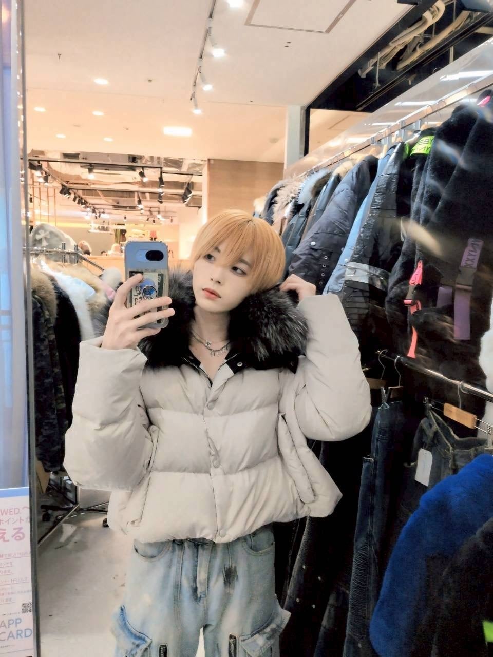 BARCON select ショートリアルファーダウンジャケット Y2K | 韓国系