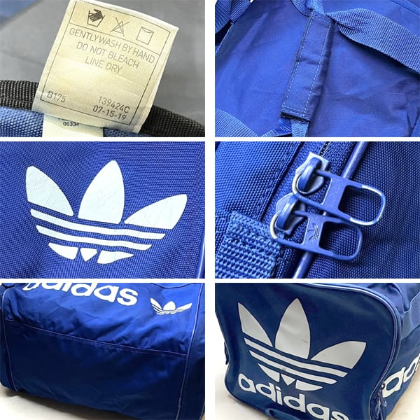 1点物◇アディダスadidasボストンバック青ショルダーバッグ古着メンズ