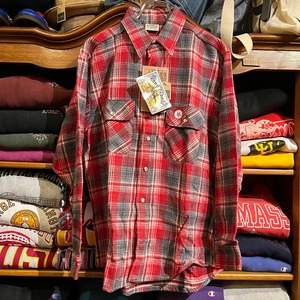 1990s FIVEBROTHER flannel shirt deadstock L USA製 D982