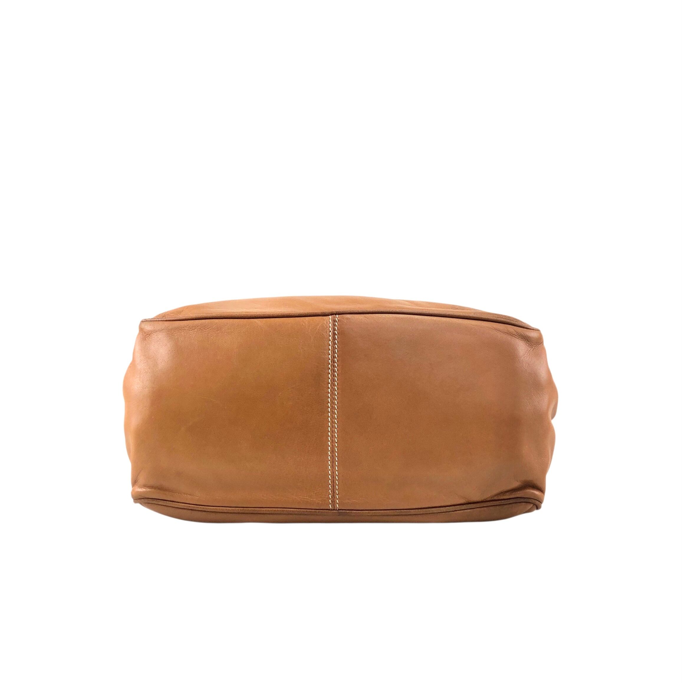 LOEWE ロエベ ショルダーバッグ ブラウン アナグラム レザー 巾着